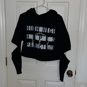 P!ATD crop sweatshirt